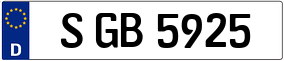 Trailer License Plate